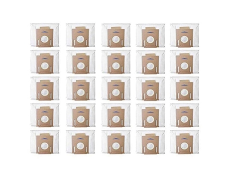 Pacote com 25 sacos de pó a vácuo para ecovacs deebot ozmo t8 aivi t8 max