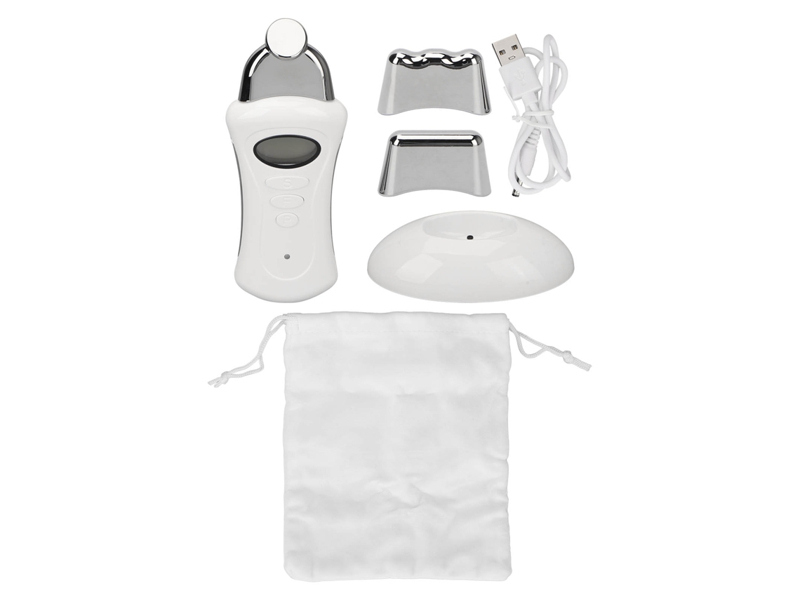 Máquina multifuncional de belleza facial por microcorriente con 3 niveles.