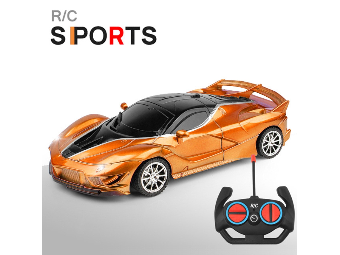 Coche RC 1/18 con luz LED, control remoto de 2,4 G, vehículo deportivo de alta velocidad para niños y niñas, Aeuzwr