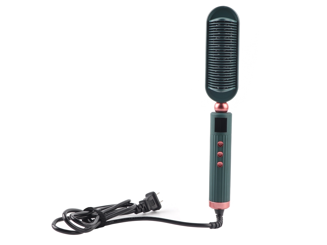 Pincel Cepillo De Pelo Eléctrico Iónico Plancha Alisadora Profesional Herramienta De Peinado Para Salón Y Hogar