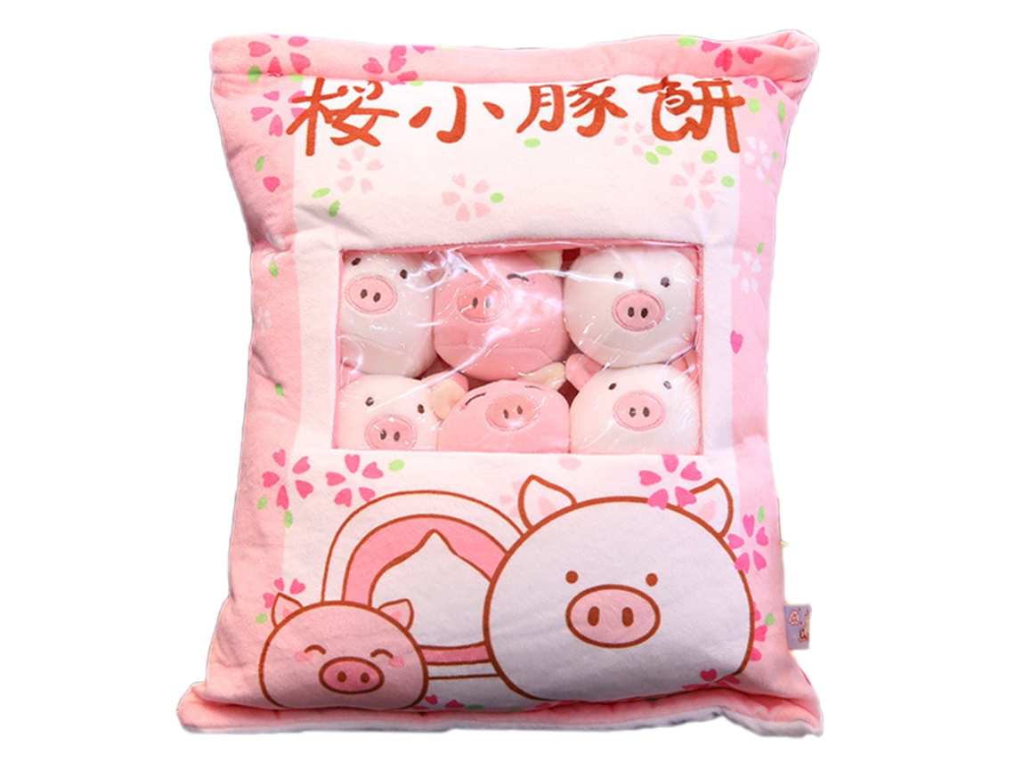 2026 Almohada De Animal Super Suave Con 8 Muñecos Mini, Regalo Único Para Niños Y Niñas