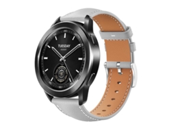 Correa para Xiaomi Watch S3 / 2 Pro / S2 / S1 - Piel negra - Cabeza plana - Textura de tiburón (22 mm)