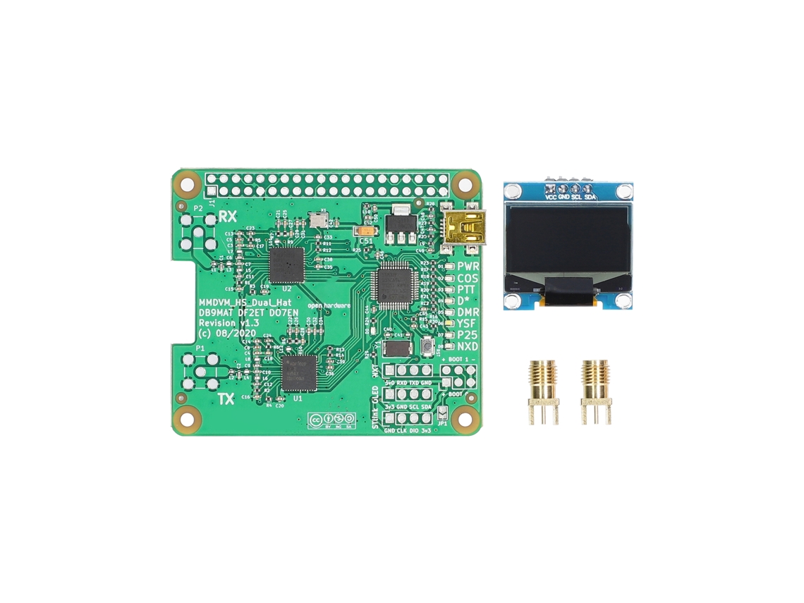 Placa De Punto De Acceso Dúplex Mmdvm Con Pantalla Oled Compatible Con Dmr P25 D Star Para Raspberry Pi