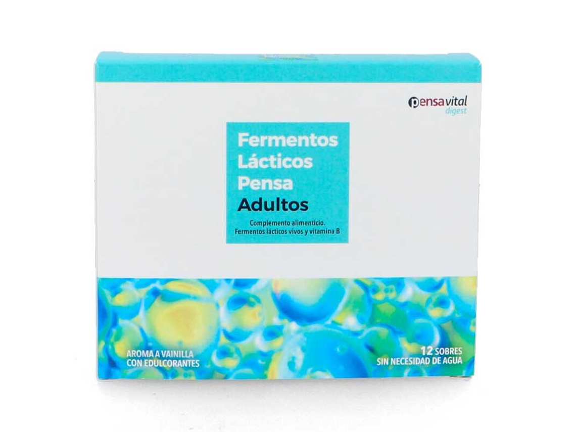 Complemento Alimentar FERMENTOS Fermentos Lacticos Pensa Adultos 12 Sobres