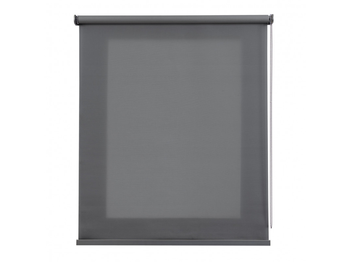 Estor translúcido Estores enrollables Premium con acabados en aluminio Gris, 180 x 180 cm STORESDECO