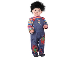 Disfraz de Bebé DISFRAZZES Muñeco Diabólico (Talla: 6 a 12 meses)