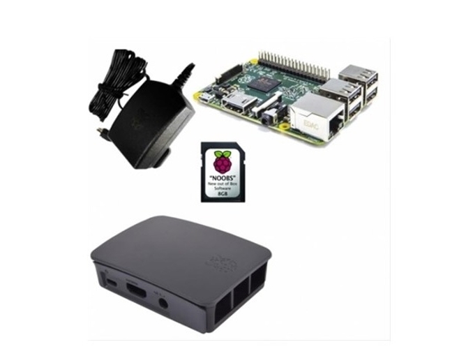 Kit RASPBERRY PI 3 32GB + Fuente de alimentación Negro