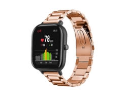 Correa de repuesto de acero inoxidable de 20 mm para reloj inteligente Huami Amazfit GTS dorado Ly Ebike