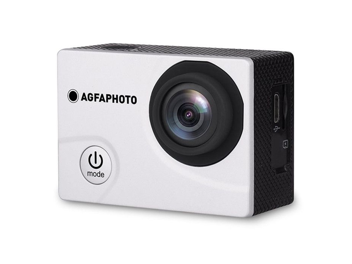 Realimove AC5000 Cámara de acción digital resistente al agua hasta 30 m (720p real, pantalla LCD de 2,0'', batería de litio, 12 accesorios fotográficos Agfa)