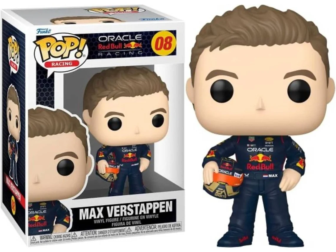 Figura FUNKO Pop! Racing: Racing 08 S4 - Verstappen con Casco