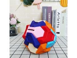 Caja fuerte con forma de bola y rompecabezas 3D para armar, juguete educativo Montessori para niños, caja fuerte DIY que requiere habilidades de ensamblaje.