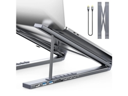 Estación de acoplamiento para computadora portátil con puerto USB C, soporte para tableta con puerto USB C, concentrador USB C 7 en 1 con HDMI 4K, 2 USB 3.1, PD 100 W, estación de acoplamiento