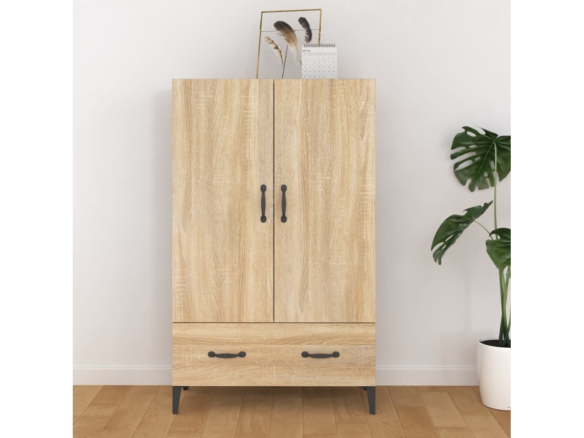 Aparador Madera Contrachapada Roble Sonoma 70x31x115 Cm