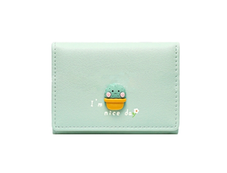 Cartera Corta De Moda Para Mujer, Monedero Simple Y Lindo Para Estudiantes, Verde ZMDECQNA