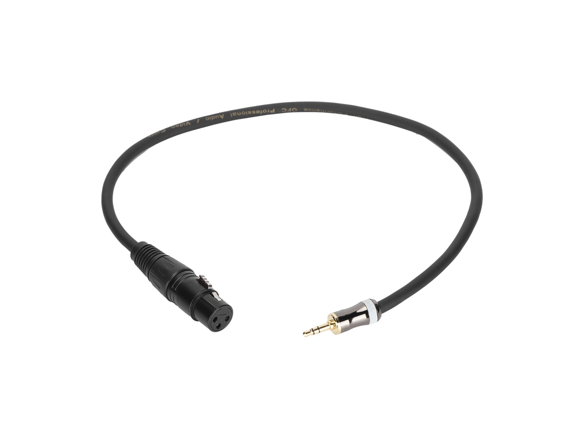 Cable XLR Hembra A de 3,5 mm macho balanceado para micrófono de 0,5 m JD6025