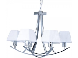 Lámpara de Suspensión FABRILAMP Indiana (Plateado - E14 - 6 x 40 W - Metal)