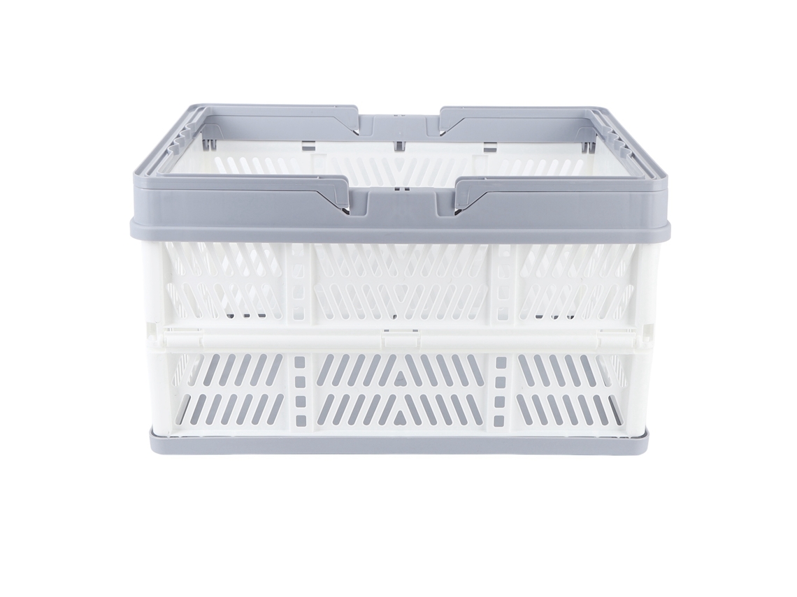 Cestas Plegables Grandes Blancas Con Asas De Pp Impermeables Para Almacenamiento En El Hogar, La Cocina Y La Oficina.