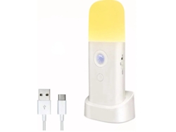 Luces LED de noche portátiles recargables con sensor de movimiento para interiores, con cable USB, luz de pared inalámbrica con interruptor de encendido y apagado. Bestvite