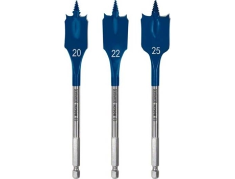 Conjunto de Brocas Planas BOSCH Expert Selfcut Speed - 20-22-25 mm - 3 Un para Conjunto de Taladros de Impacto