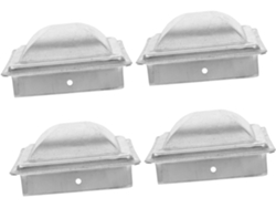 Juego De 4 Tapas Decorativas Para Vallas Cuadradas: Protección Y Diseño Fiables.