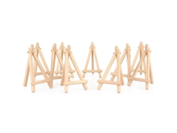 Elegante Mini Caballete De Madera Natural, Ligero Y De Sobremesa Para Exhibiciones Versátiles, Proyectos De Manualidades Y Más, Perfecto Para Amantes