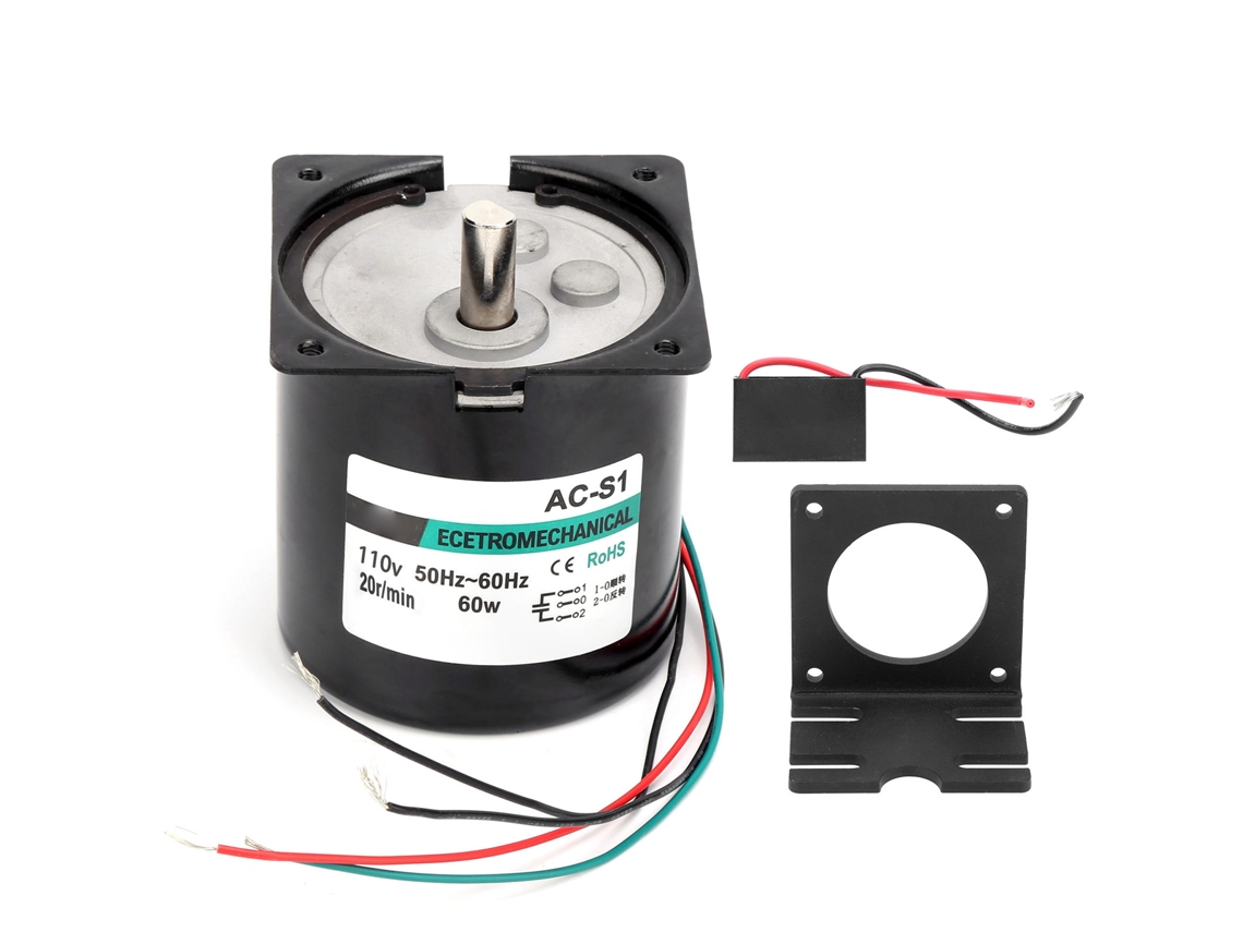 Motor Síncrono Cnc De Imán Permanente De Alto Par, 60 W, Xd80ktyz, 20 Rpm, Ca 110 V