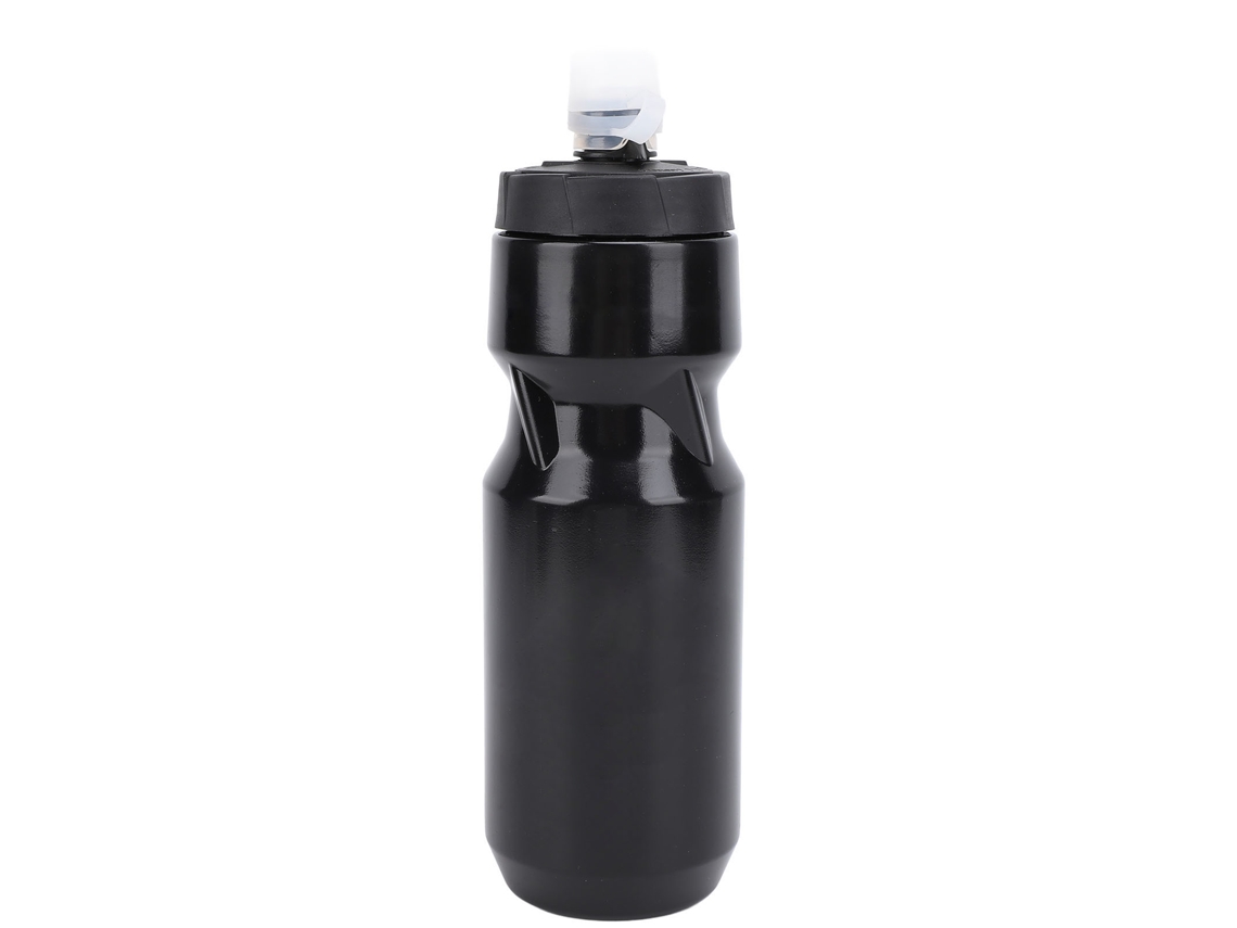 Botella De Agua Deportiva De 710 Ml Con Tapa Antigoteo, Válvula Ajustable, Silicona Pp5, Para Gimnasio Y Actividades Al Aire Libre, Color Negro.