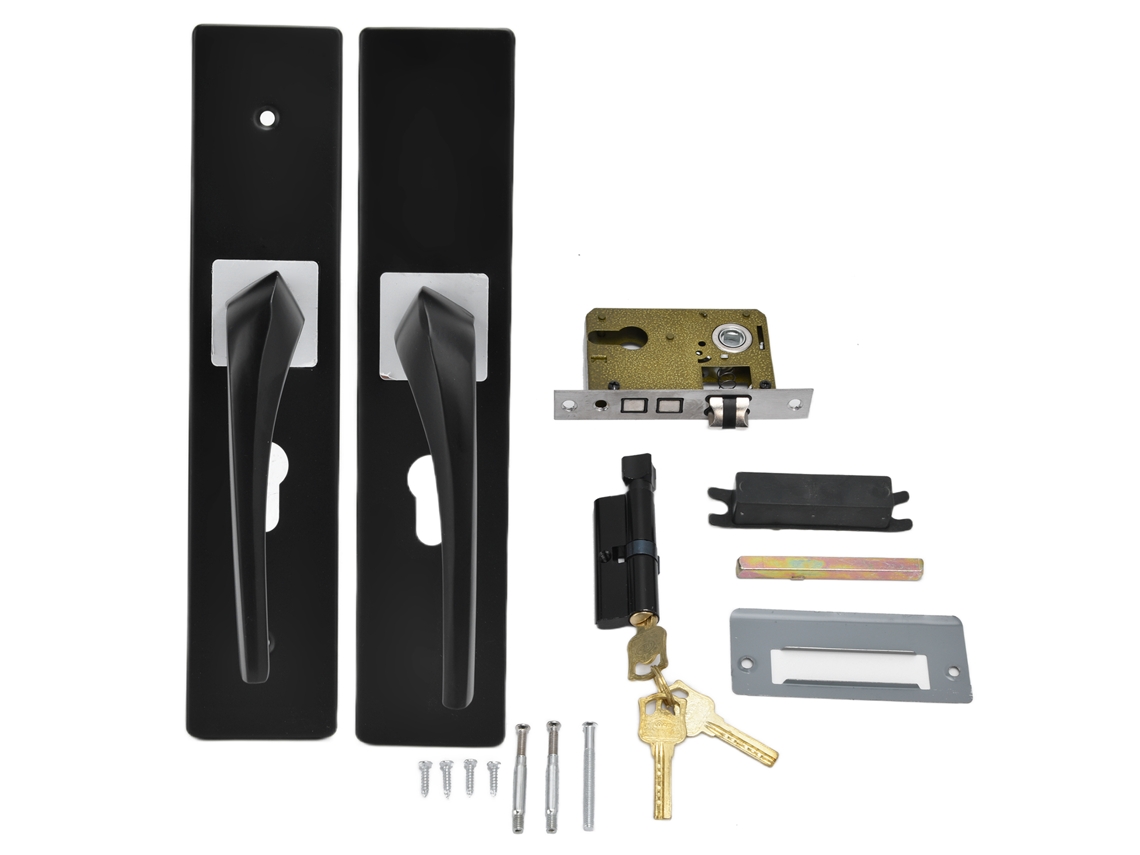 Manilla De Puerta Negra, Sencilla, Silenciosa, De Agarre Universal, Tirador De Puerta Para Dormitorio Residencial.