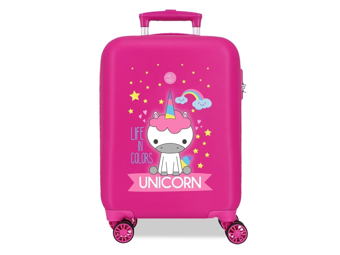 Roll Road Maleta De Cabina Little Me Abs Fucsia