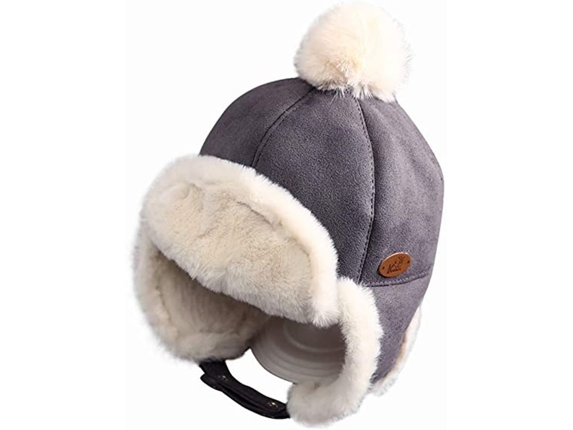 ¡adiós Al Frío! Gorro De Invierno Con Orejeras Y Pompón, Unisex Para Niños, Ajustable, 46-49 Cm, De 6 Meses A 2 Años.