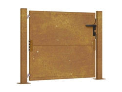 Maison Exclusive - Puerta De Jardín 100x100 Cm De Acero Corten