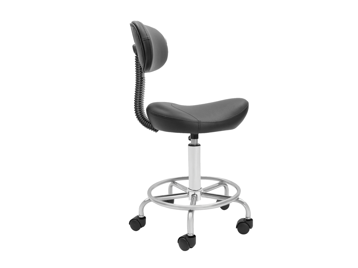 Silla de salón, altura ajustable, rotación de 360°, color negro OEM