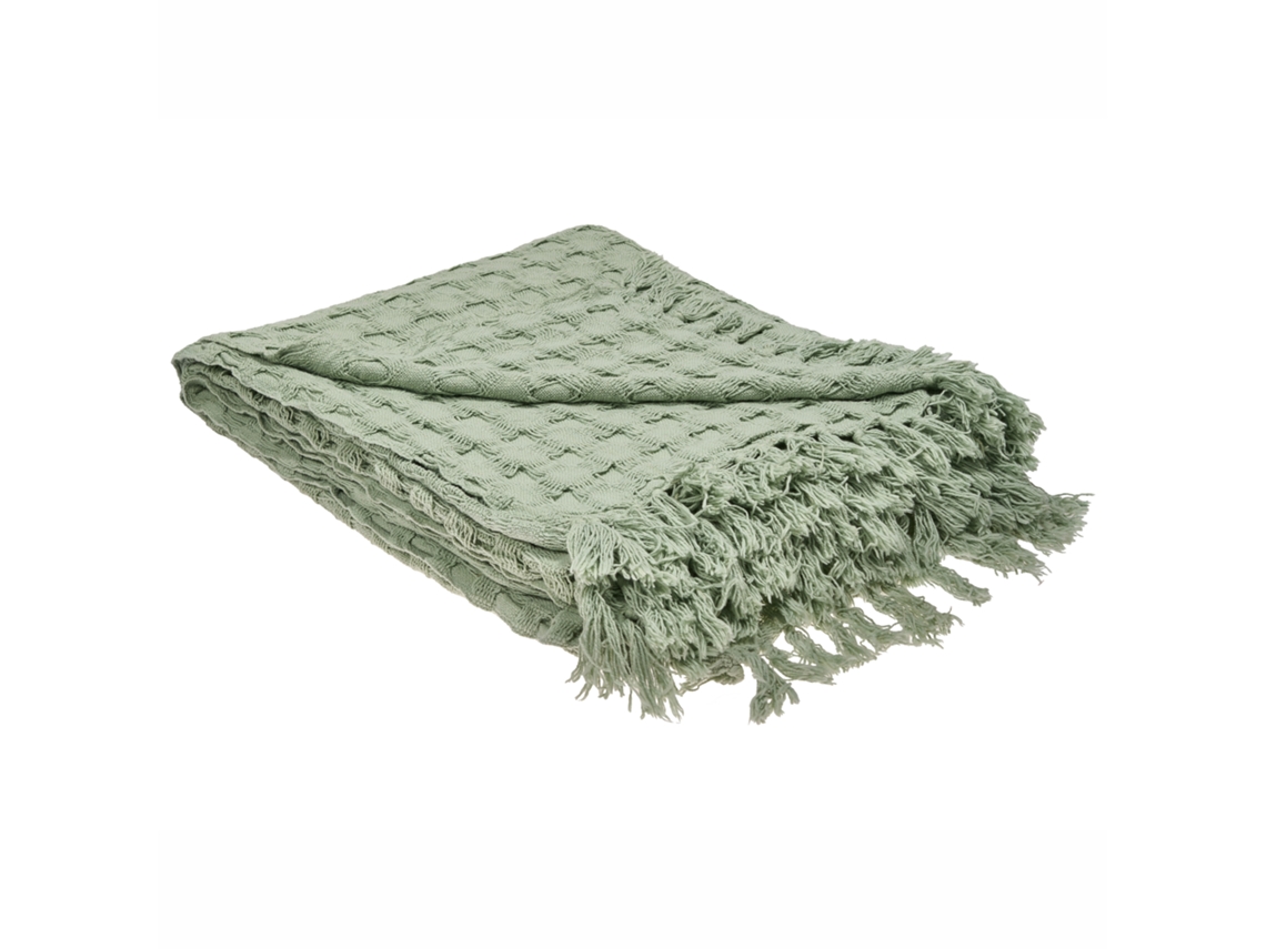 Colcha Beliani Bere De Algodão Verde 200x220x1
