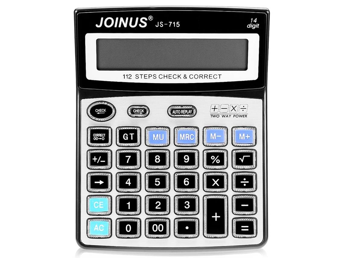 Calculadora electrónica básica para cálculos matemáticos básicos