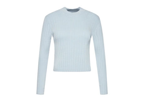 Camiseta CALVIN KLEIN Mujer Algodón (L - Azul)