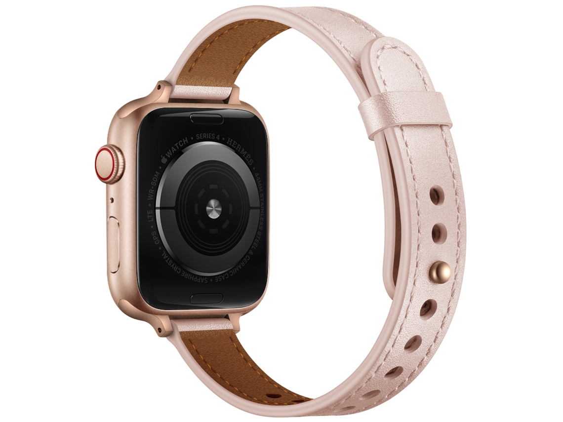 Pulsera para Xiaomi Watch 8/9/10, cuero genuino rosa XIAOMOYU