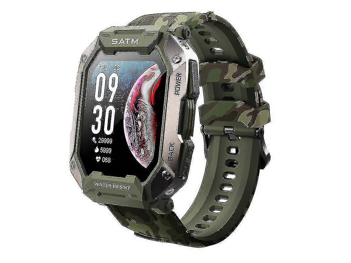 Reloj inteligente militar para exteriores, resistente al agua hasta 5 ATM, reloj táctico para hombre Ly Ebike