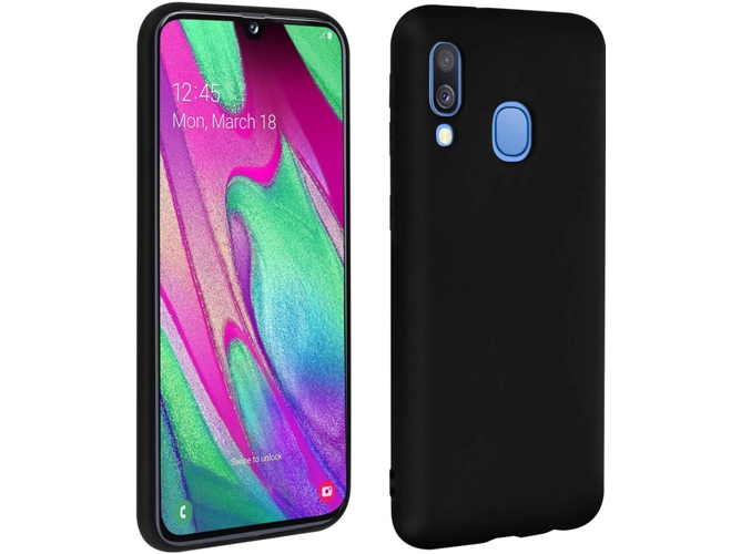 Carcasa Samsung Galaxy A40 AVIZAR Silicona Negro