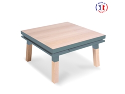 Mesa Cuadrada de Centro MON PETIT MEUBLE FRANÇAIS (Azul Frehel - Madera - 80 x 45 x 80 cm)