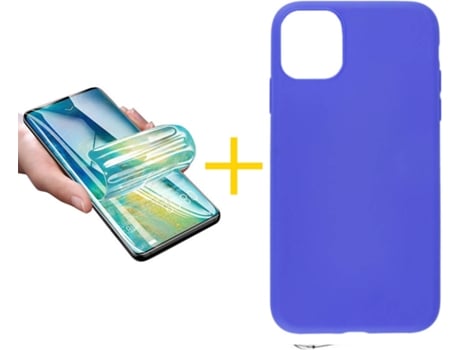 Carcasa + Protector de Pantalla para iPhone 11 Pro ACCETEL Azul