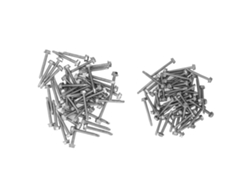 100pcs parafusos auto perfurantes, cabeça hexagonal, aço inox, 4.2x38mm