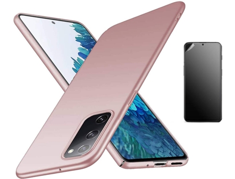 Kit Carcasa y Protector Xiaomi Mi Note 10 4G Ultimatte Turtleshell Rosa