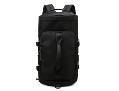 Mochila portátil multifuncional de gran capacidad, mochila de un solo hombro, bolsa deportiva de entrenamiento (negro)