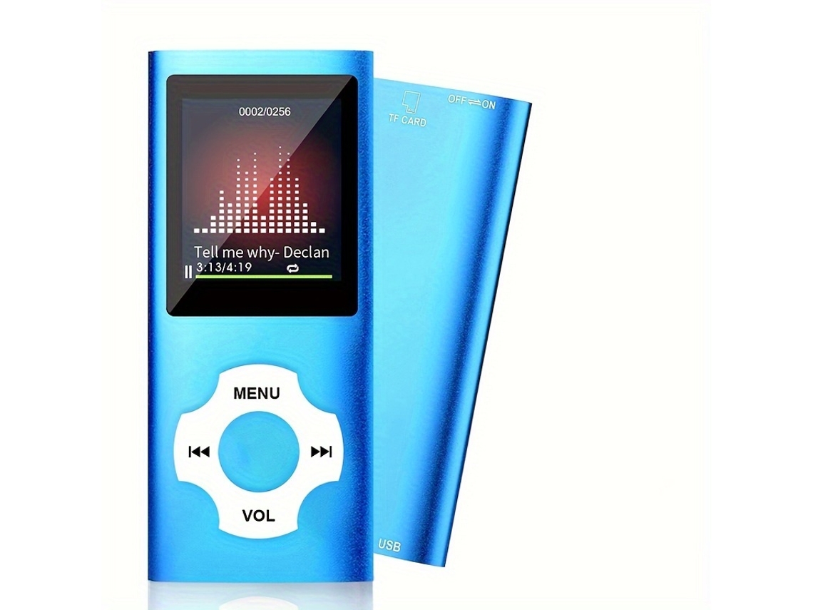 Reproductor MP3 Cuich Reproductor MP3/MP4 - Música, Vídeos, Fotos, Radio FM, Grabaciones - Con Auriculares 32 GB