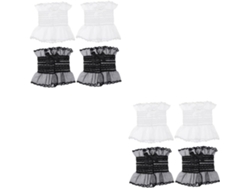 Vestido De Noiva Larc Lace Para Baile De Máscaras Em Estilo Lolita Branco.