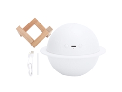 Humidificador de aire con forma de planeta, difusor de aroma de 200 ml con luz USB, gran capacidad, para decoración del hogar