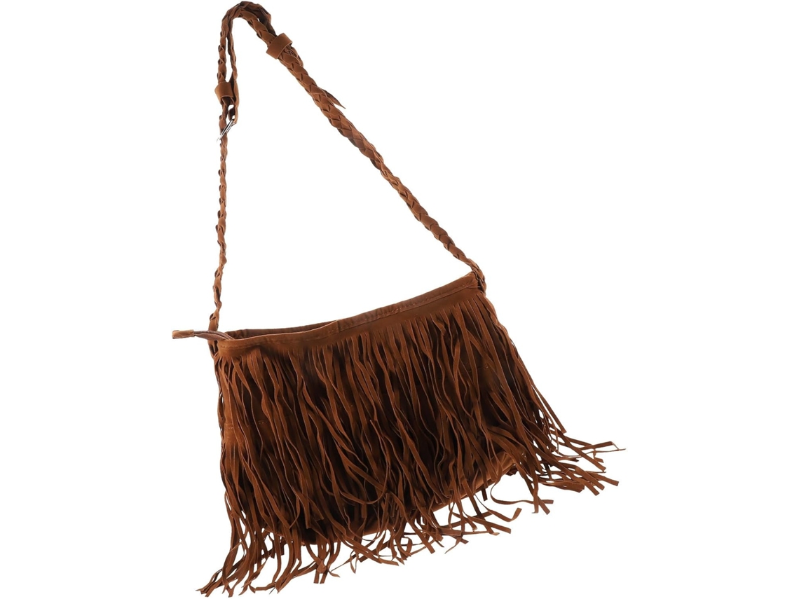 Elegante Bolso De Hombro De Piel Sintética Con Borlas, Gran Capacidad Y Diseño Resistente Para Mujer, Ideal Como Regalo.