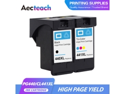 2bk1c-aecteach Pg 440 Cl 441 Cartucho de tinta compatible para Canon Pg440 Pg440xl Cl441 440xl 441xl para impresora 4280 Mx438 518 378 Mx438
