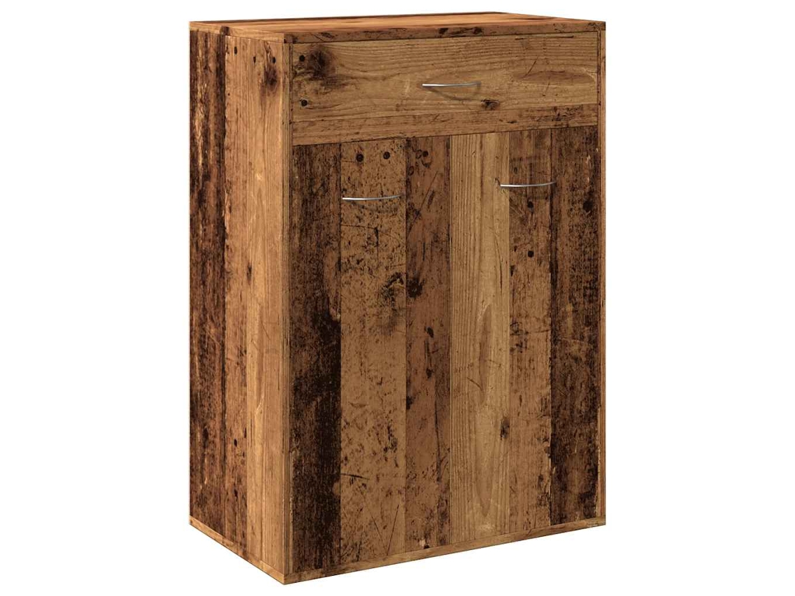 Maison Exclusive - Mueble Zapatero Madera De Ingeniería Envejecida 60x35x84 Cm