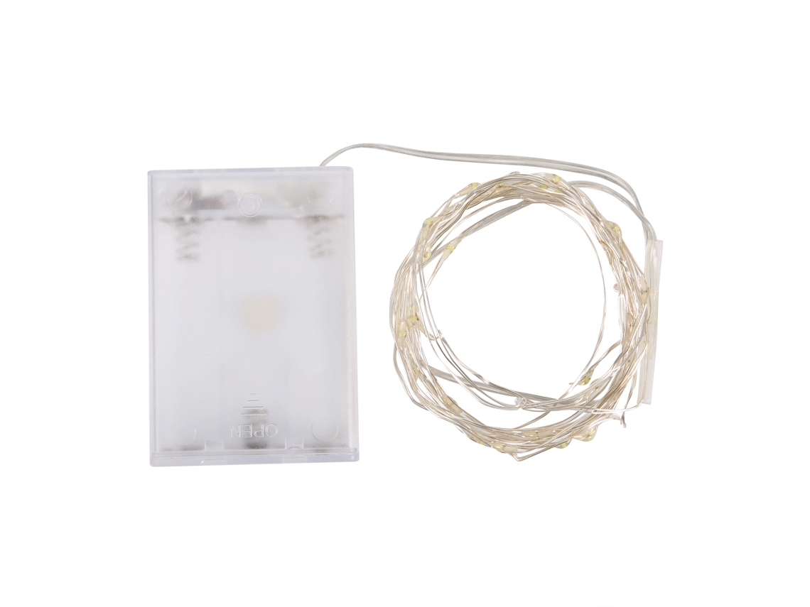 Guirnalda De Luces Led Decorativas Festivas De 5 M Con Cable De Cobre Flexible Verde - Económica